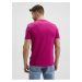 Tmavě růžové pánské tričko Hugo Boss Terry