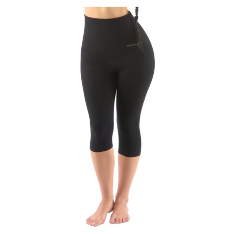 Sportovní capri legíny Gina 95038P - s vysokým pasem Černá