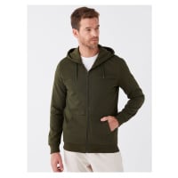 LC Waikiki Hooded Long Sleeve Men's Zipper Sweatshirt