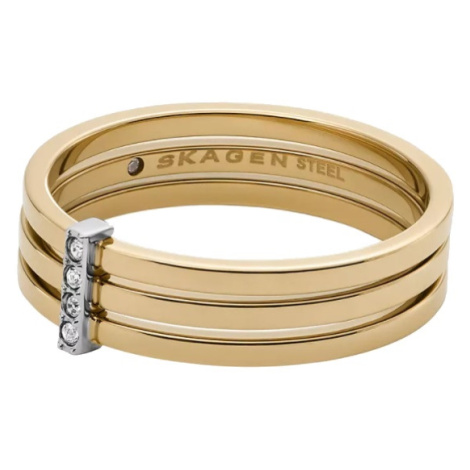 Skagen Elegantní pozlacený prsten Kariana SKJ1672998
