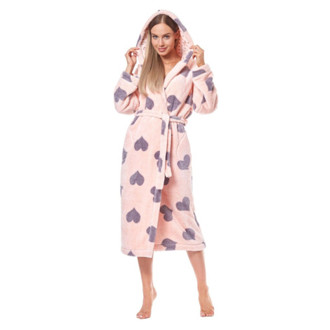 L&L Dámský župan Kola long pink L&L Collection