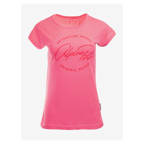 Růžové dámské tričko ALPINE PRO DAFKA