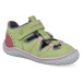 Barefoot dětské sandály Ricosta - Pepino Jerry avocado/graphit/pink M zelené