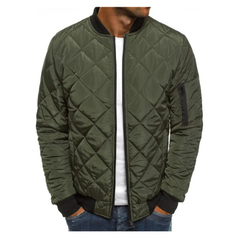 Pánská vatovaná bunda – baseballový límec, lehká a pohodlná