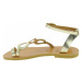 Attica Sandals APHRODITE CALF GOLD Zlatá