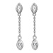 Hot Diamonds Elegantní stříbrné visací náušnice s diamanty Tender DE751
