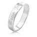 Prsten ze stříbra 925 s vyrytým nápisem Love Forever