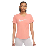 Nike SWOOSH RUN Dámské tričko, lososová, velikost