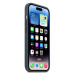 Apple silikonový kryt s MagSafe na iPhone 14 Pro bouřkově modrý