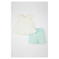 DEFACTO Girl Baby Blouse Shorts 2-Piece Set