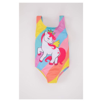 DEFACTO Baby Girl Unicorn Printed Swimwear