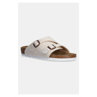 Pantofle Birkenstock Zürich pánské, béžová barva, 1028800