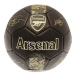Ouky Arsenal FC, černý, zlatý znak, podpisy, vel. 5