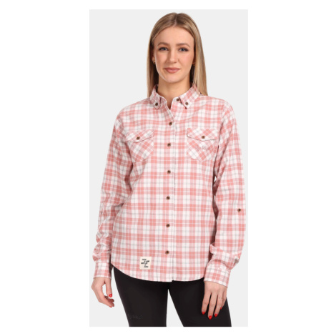 Kilpi FLANNY-W Dámská flanelová košile VL0370KI Růžová