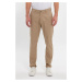 36952 Dewberry Gabardine Cotton Slim Fit Chino Mens Trousers-CAMEL