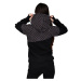 Dámská softshell bundomikina s kapucí na zip Barrsa Double Soft Script Black Dots/Black