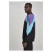 Pánský pulovr // Urban Classics / Oversize 3-Tone Crew black/ultraviolet/aqua