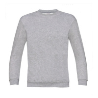 B&C Dětské tričko s dlouhým rukávem WK680 Heather Grey