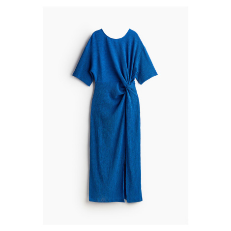 H & M - Maxi šaty se stočeným detailem - modrá H&M