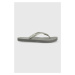Žabky Calvin Klein dámské, stříbrná barva, na plochém podpatku