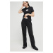 Bavlněné pyžamové kalhoty Calvin Klein Underwear černá barva, bavlněná, 000QS6948E