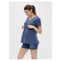 Modré těhotenské tričko Mama.licious Vika