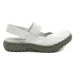 Rock Spring OVER SANDAL bílo stříbrná dámská gumičková obuv Bílá
