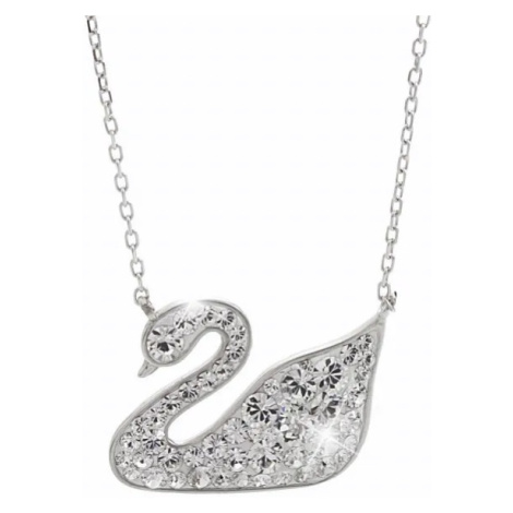 Stříbrný náhrdelník s krystaly Swarovski labuť Krystal JSB Bijoux