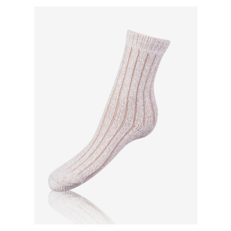 Béžové dámské ponožky Bellinda SUPER SOFT SOCKS