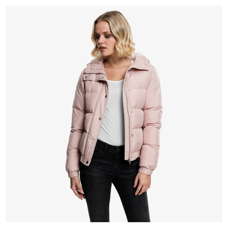 Bunda Urban Classics Ladies Hooded Puffer Jacket Light Pink