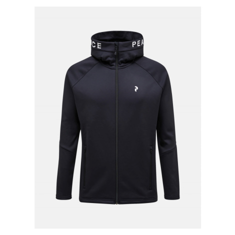 Mikina peak performance m rider zip hood černá