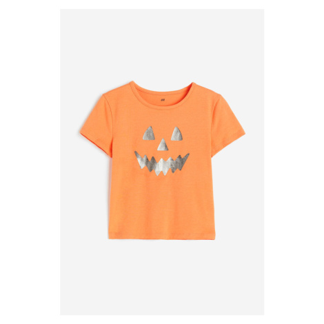 H & M - Tričko's potiskem - oranžová H&M
