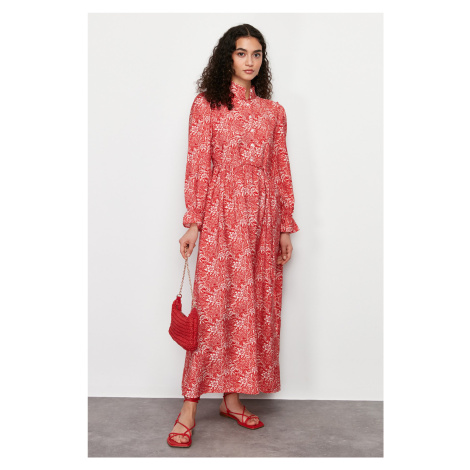 Trendyol Red Floral Woven Dress