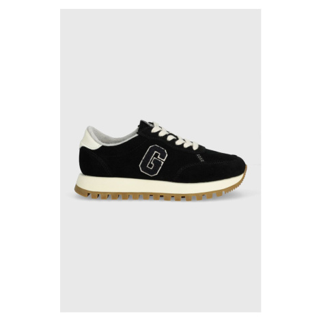 Semišové sneakers boty Gant Caffay černá barva, 27533167.G00