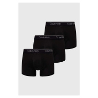 Boxerky Calvin Klein Underwear 3-pack pánské, černá barva