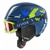 UVEX Viti Set Junior Blue Puzzle Lyžařská helma