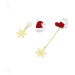 Éternelle Vánoční náušnice - Vánoční pohádková elegance E1457-ZGL Červená