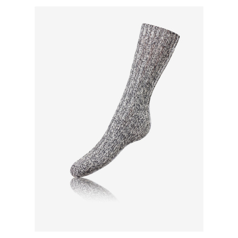 Šedé unisex zimní ponožky Bellinda NORWEGIAN STYLE SOCKS