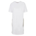 Ladies Organic Oversized Slit Tee Dress - white