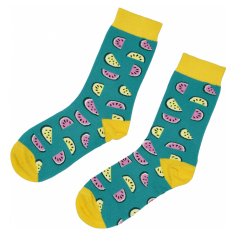 Veselé ponožky Meloun, zelené 35-39 Emi Ross