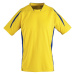 SOĽS Maracana 2 Kids Ssl Dětské funkční triko SL01639 Lemon / Royal blue