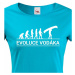 Dámské tričko pro vodáky Evoluce vodáka - super tričko pro vodáky