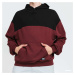 Urban Classics Upper Block Hoody Red / Black