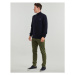 Gant SUPERFINE LAMBSWOOL HALF ZIP Tmavě modrá