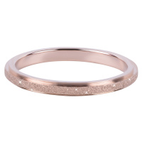 Troli Bronzový ocelový třpytivý prsten 57 mm