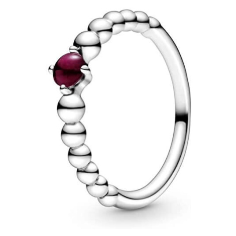 Pandora Stříbrný prsten pro ženy narozené v lednu 198867C08