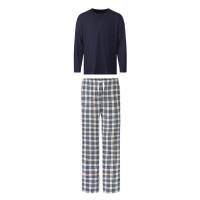 LIVERGY® Pánské pyžamo (navy modrá / šedá)