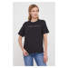 Bavlněné tričko Tommy Jeans černá barva, DW0DW17836