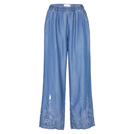 Bonprix BPC SELECTION kalhoty v riflovém vzhledu Barva: Modrá, Mezinárodní