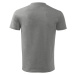 Malfini Basic Dětské triko 138 tmavě šedý melír